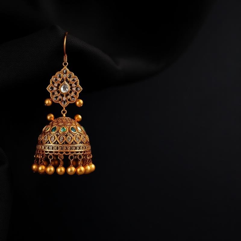 Gold earrings